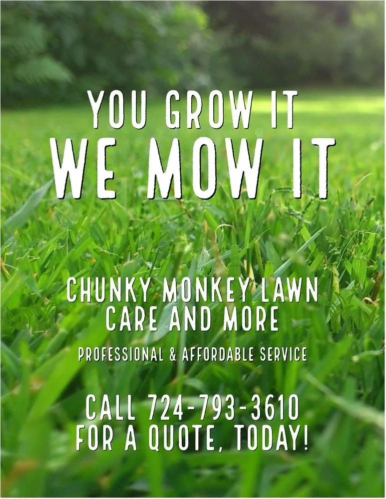 Reliable yard maintenance experts serving Vandergrift, PA - Chunky Monkey lawn care and more