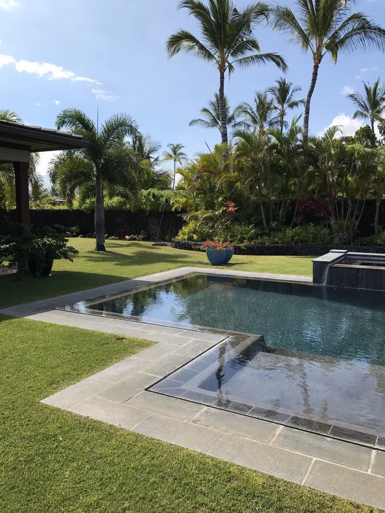 Custom landscape installation in Kamuela, HI by Chun's Irrigation & Landscaping