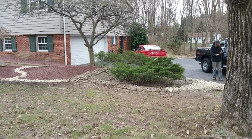 Professional yard cleanup service for year-round maintenance in Bensalem, PA by Cicco's Landscaping