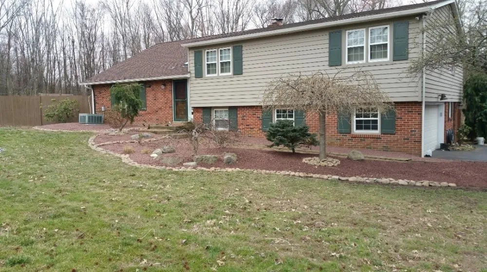 Custom garden landscaping for residential properties in Bensalem, PA by Cicco's Landscaping
