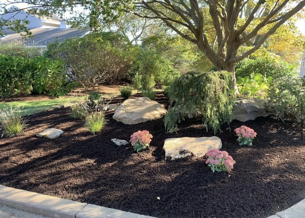Custom landscape installation in Saugus, MA by Cieri’s Landscaping
