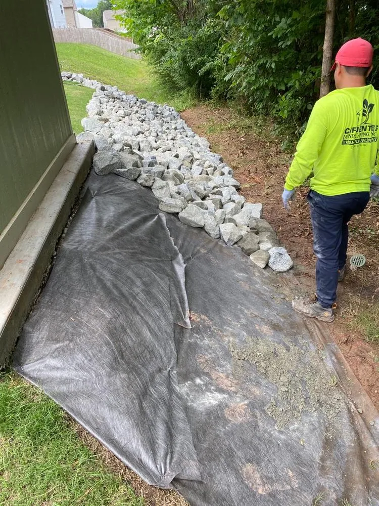 Expert landscape installation with custom design in Charlotte, NC by Cifuentes Landscaping