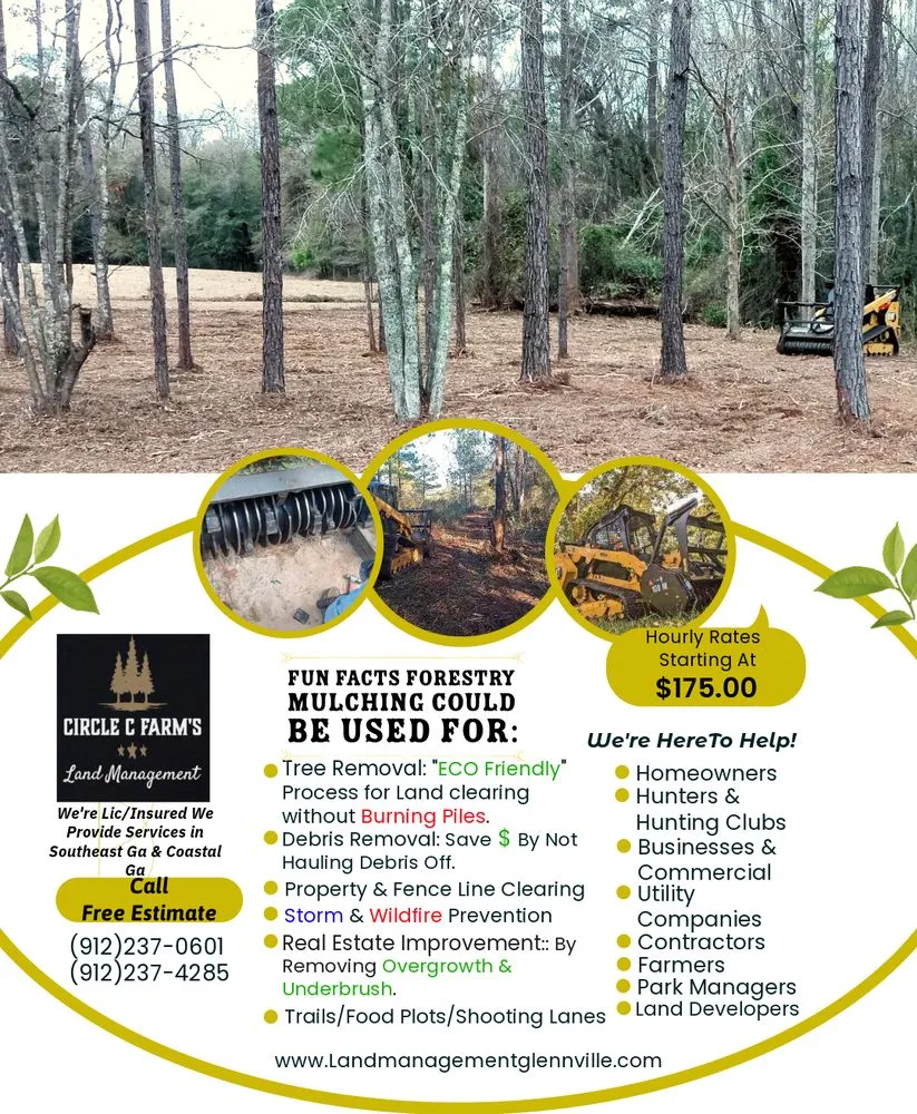 Top-rated yard cleanup service for residential properties across Glennville, GA - Circle C Farms Land Management