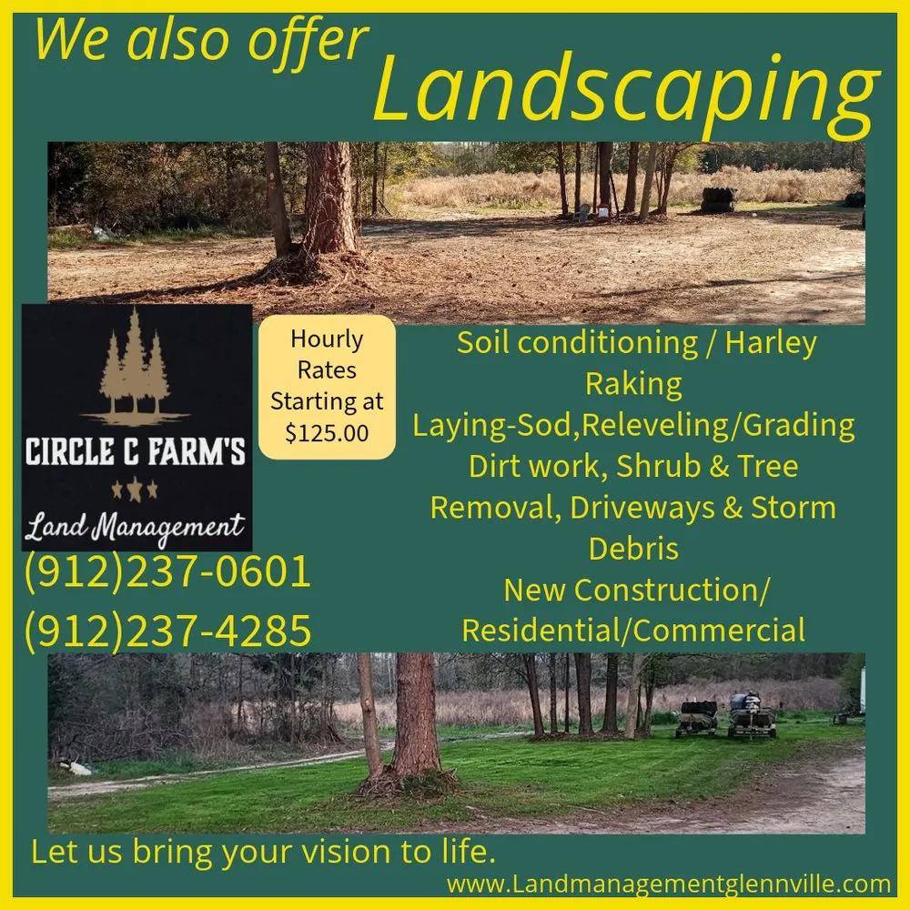 Reliable yard maintenance in Glennville, GA by Circle C Farms Land Management
