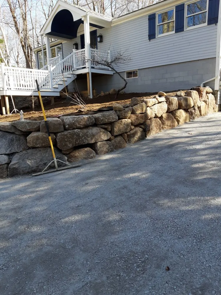 Custom yard cleanup service in Antrim, NH by CJB Excavation and Hardscape