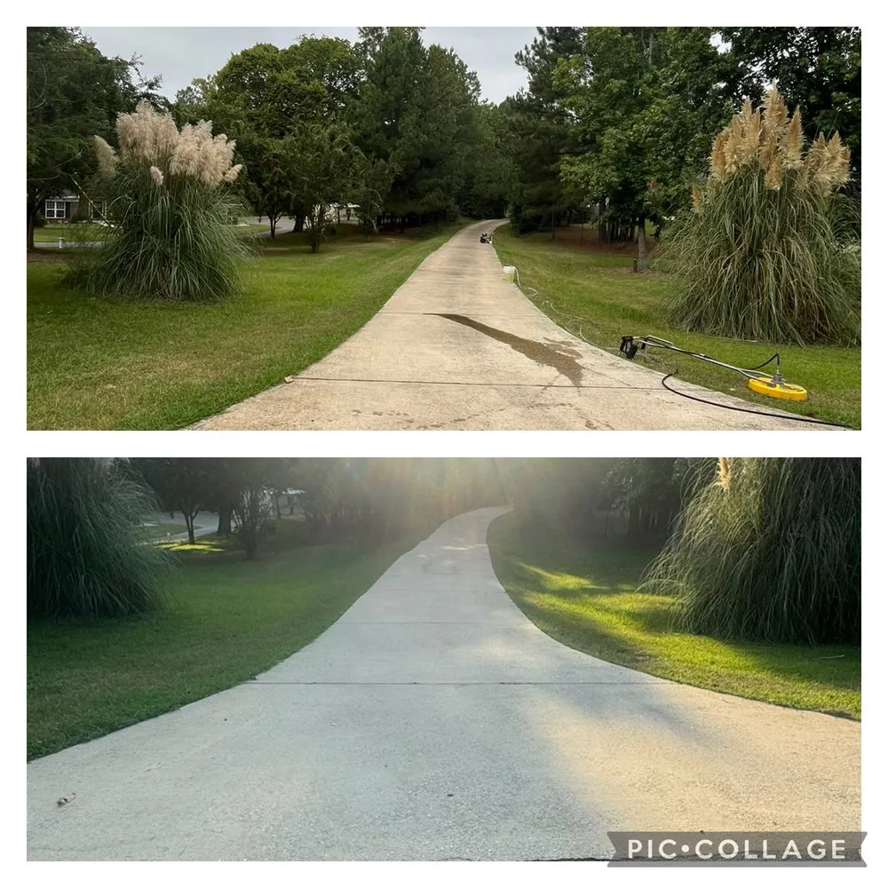 Local landscape installation in Midland, GA by CJB Pressure Washing