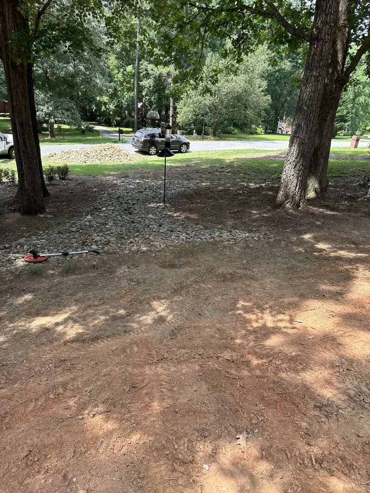 Professional yard maintenance in Monroe, NC by CJ'S Hardscapes