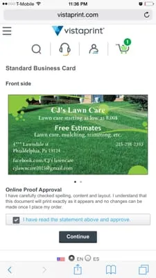 CJ's Lawn Care Logo