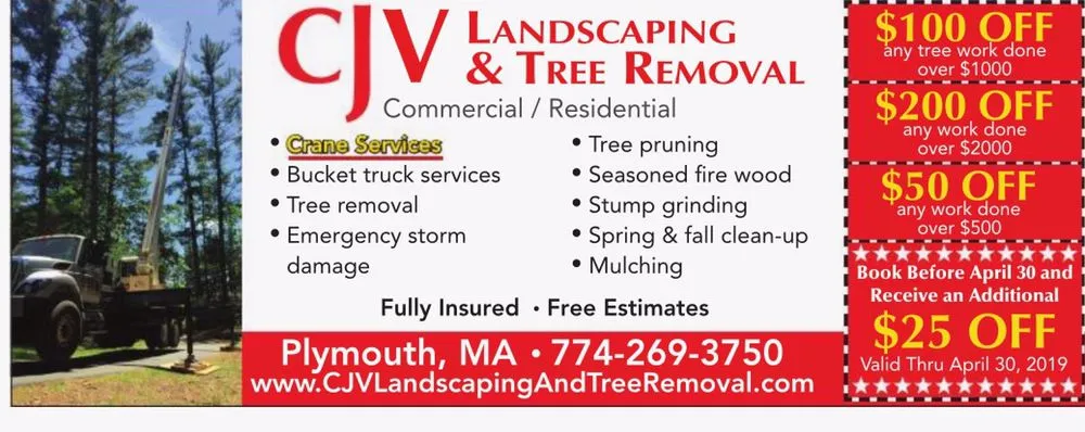 Trusted lawn care service in Carver, MA - CJV Landscaping & Tree Removal