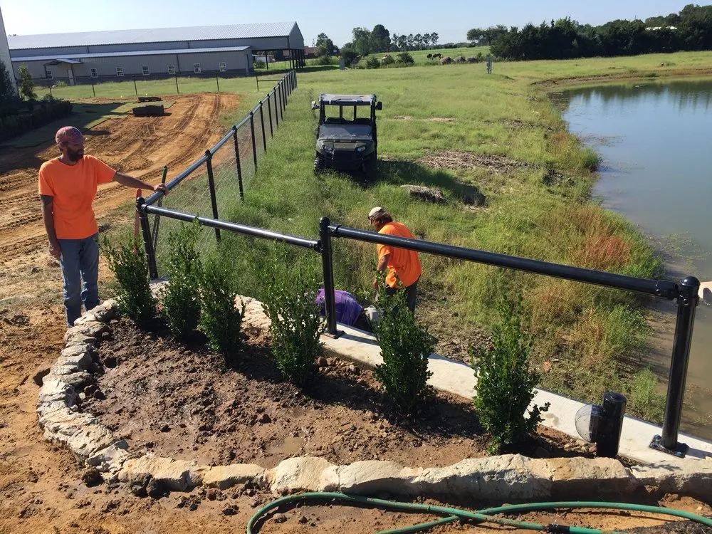 Local landscape installation near you in Tioga, TX by CJW Tree & Plant Farm