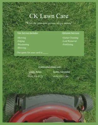 CK Lawn Care Logo