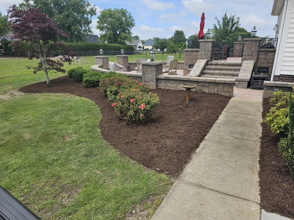 Professional landscape installation for residential properties in Goldsboro, NC by C&Ks Lawn Care & More
