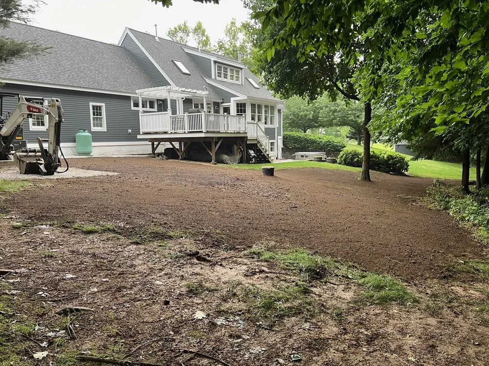 Custom residential landscaping in Deerfield, NH by CL Siteworks