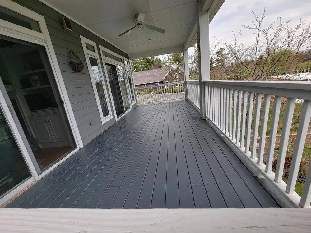 Custom outdoor landscaping for residential properties in Johnson City, TN by Clark and Clark Construction