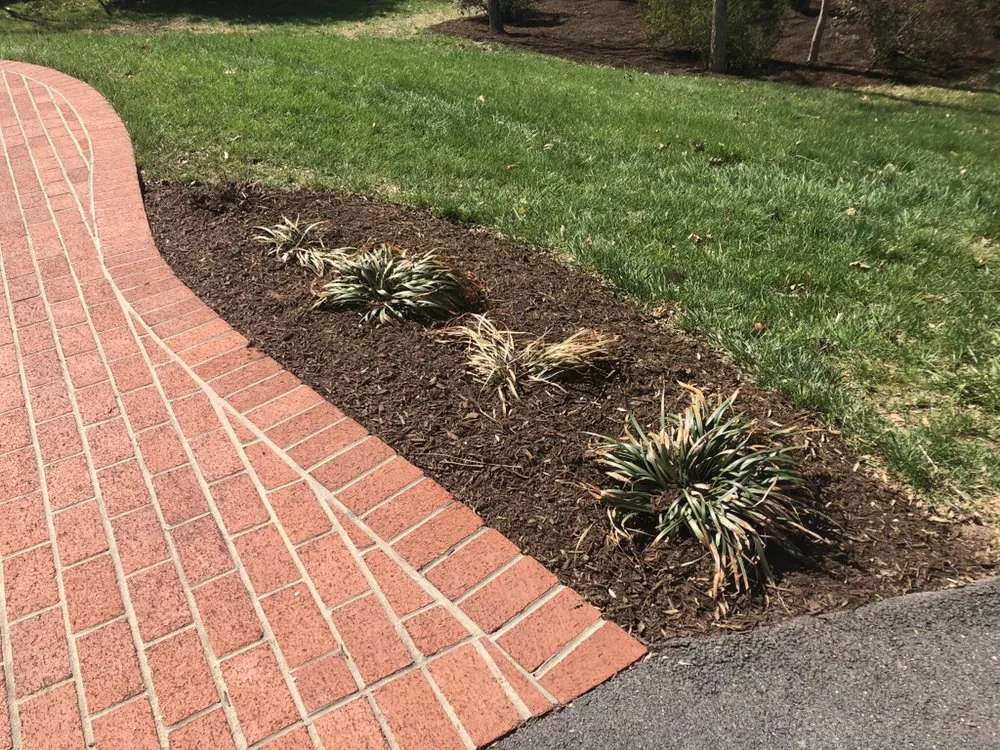 Custom garden landscaping with custom design in Fredericksburg, VA by Clark Landscaping