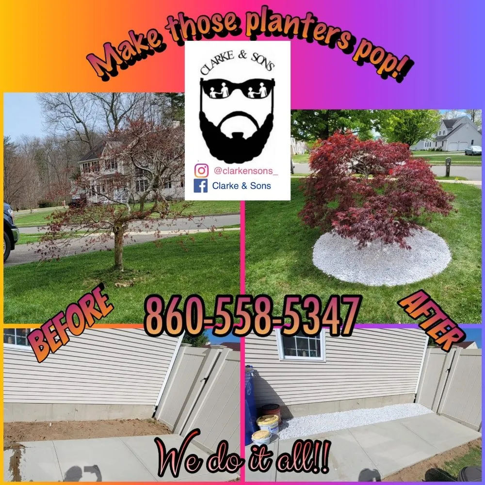 Custom lawn care service for year-round maintenance across Windsor, CT - Clarke & Sons
