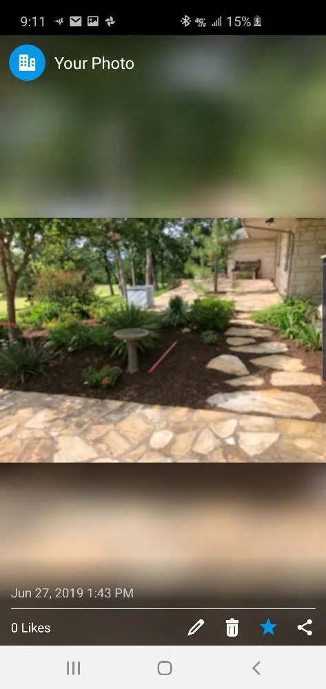 Professional landscape installation in Denton, TX by Clark's Custom Landscapes