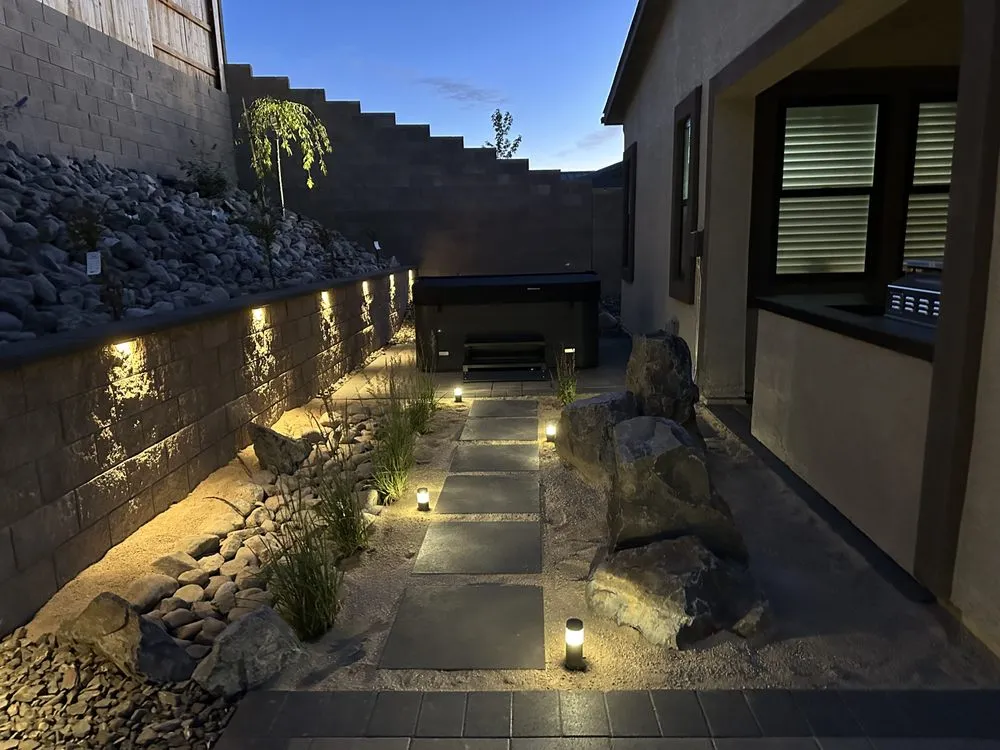 Top-rated landscape installation with custom design in Reno, NV by Clark's Custom Lawn