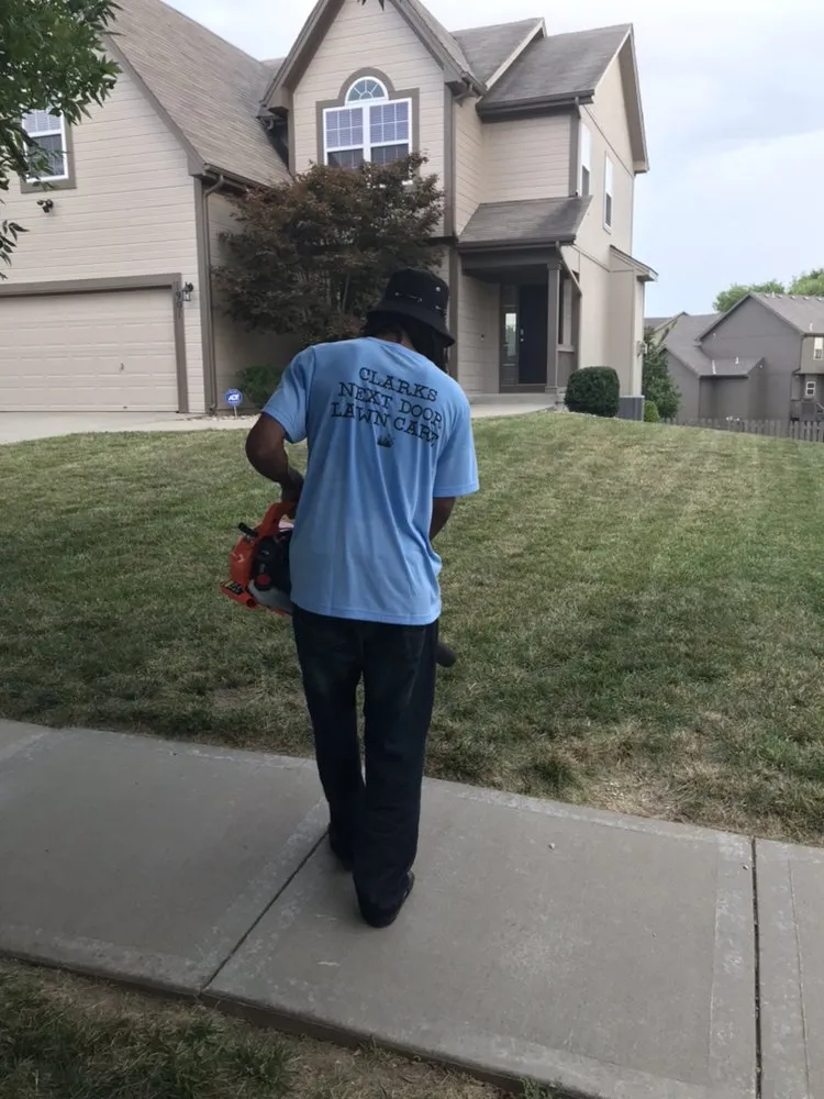 Professional yard cleanup service for outdoor upgrades in Raytown, MO by Clark's Next Door Lawn Care