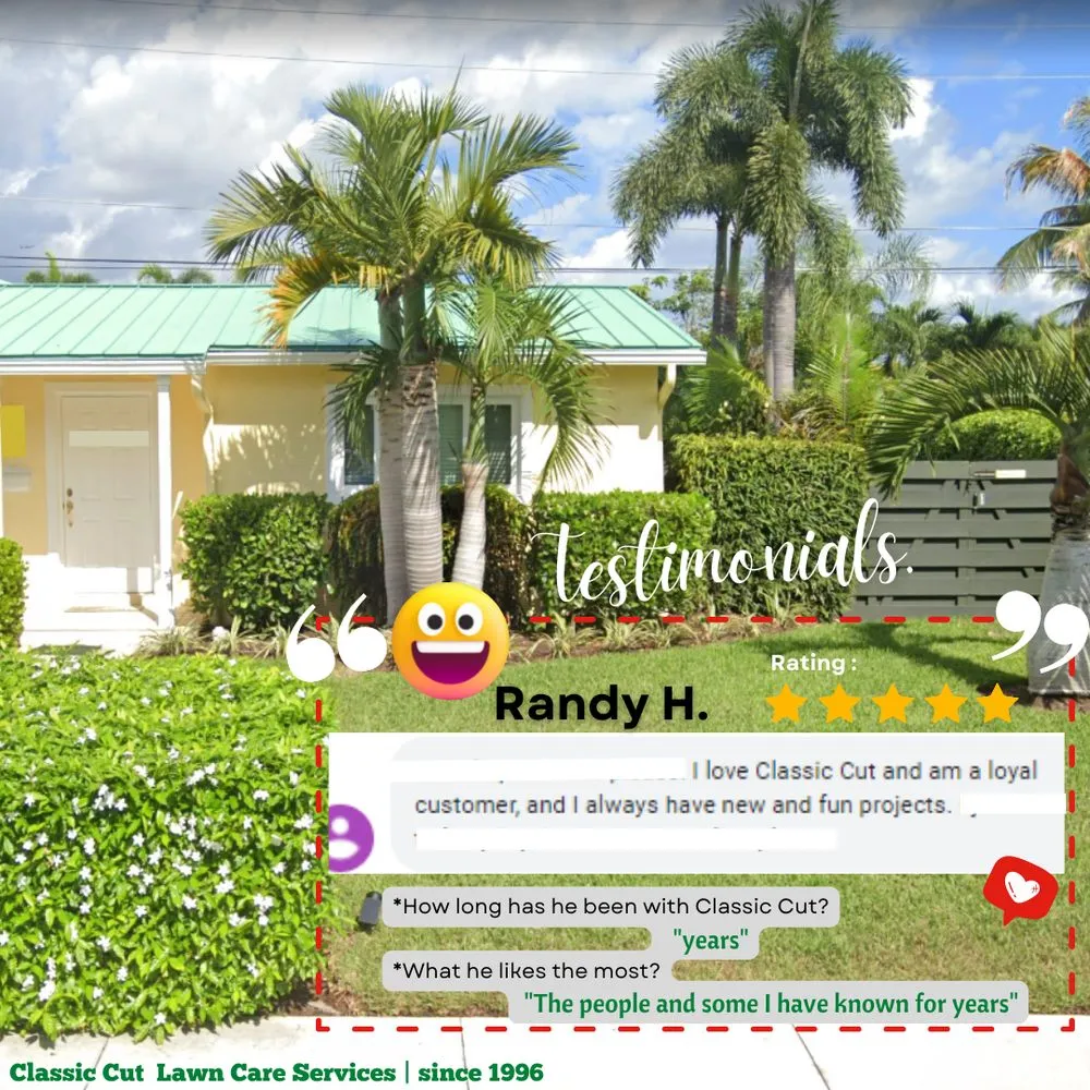 Custom landscape installation in Deerfield Beach, FL - Classic Cut Lawn Care Services