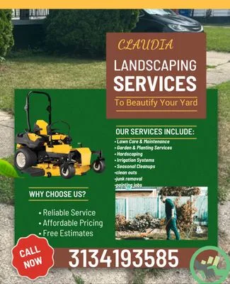 Claudia’s Landscaping Logo