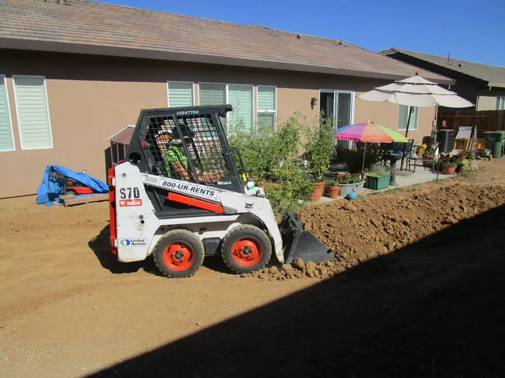 Professional garden landscaping in Roseville, CA by Clayton's Bobcat Services
