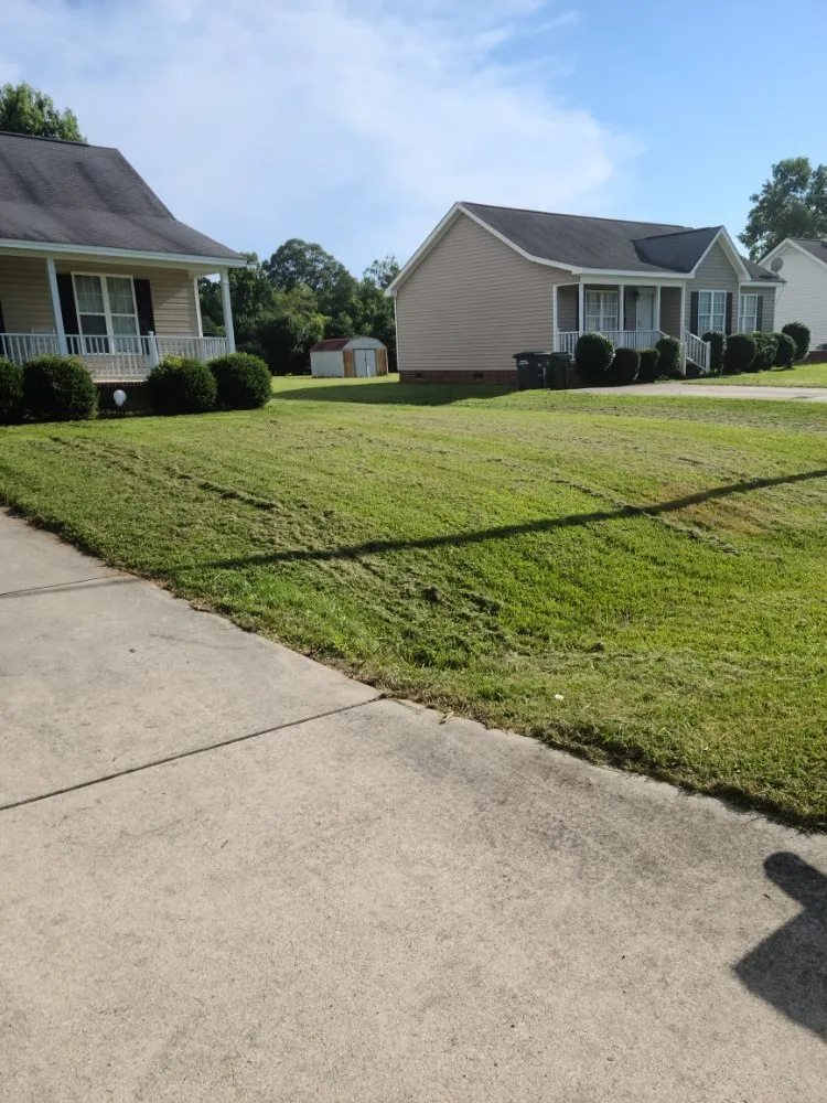 Affordable landscape design for residential properties in Wilson, NC by Clayton's lawn care