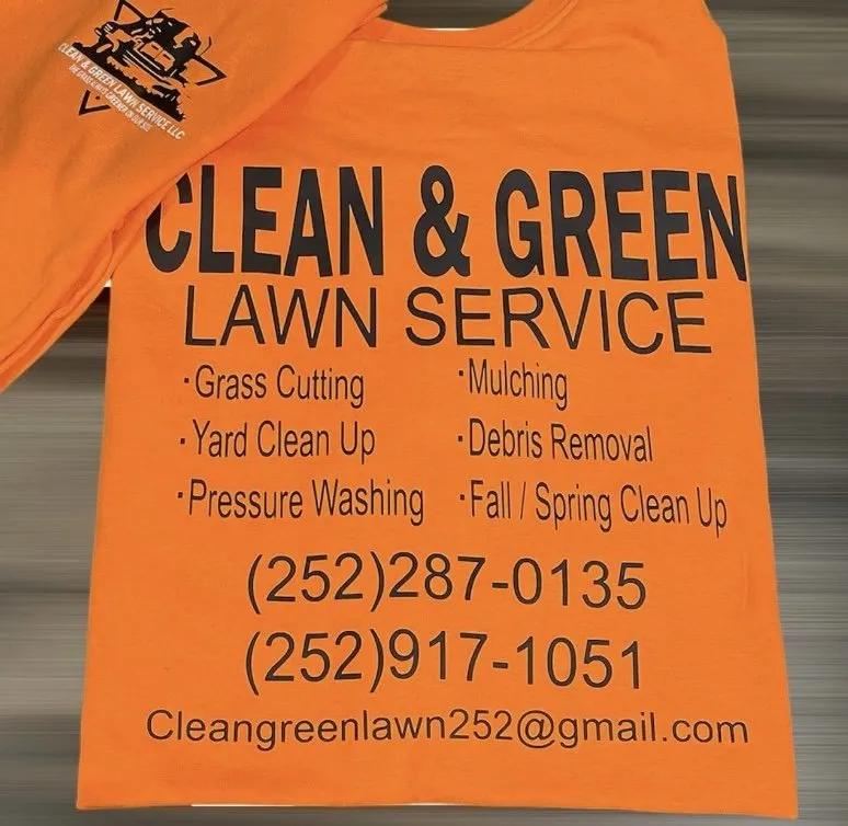 Custom yard cleanup service for homes in Greenville, NC by Clean & Green Lawn Service