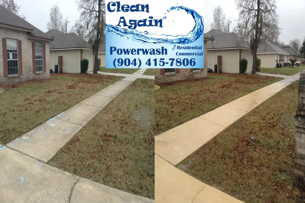 Local lawn care service experts serving Jacksonville, FL - Clean Again Powerwash