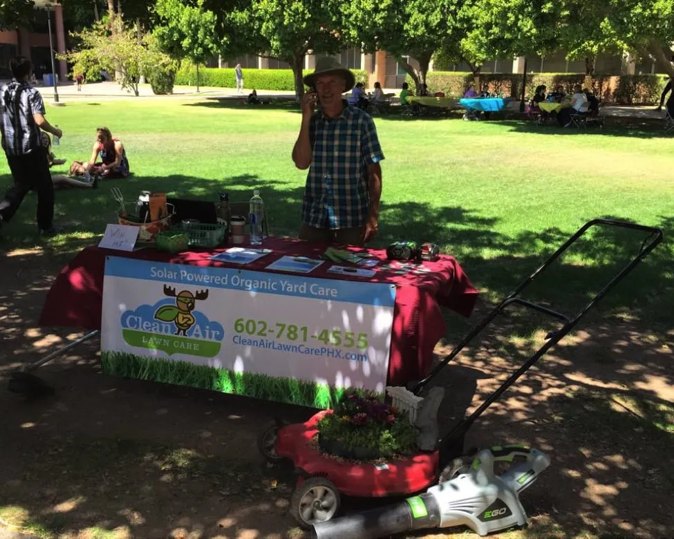 Affordable outdoor landscaping with custom design in Tempe, AZ by Clean Air Lawn Care