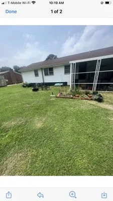 Clean and Green Lawn Care Logo