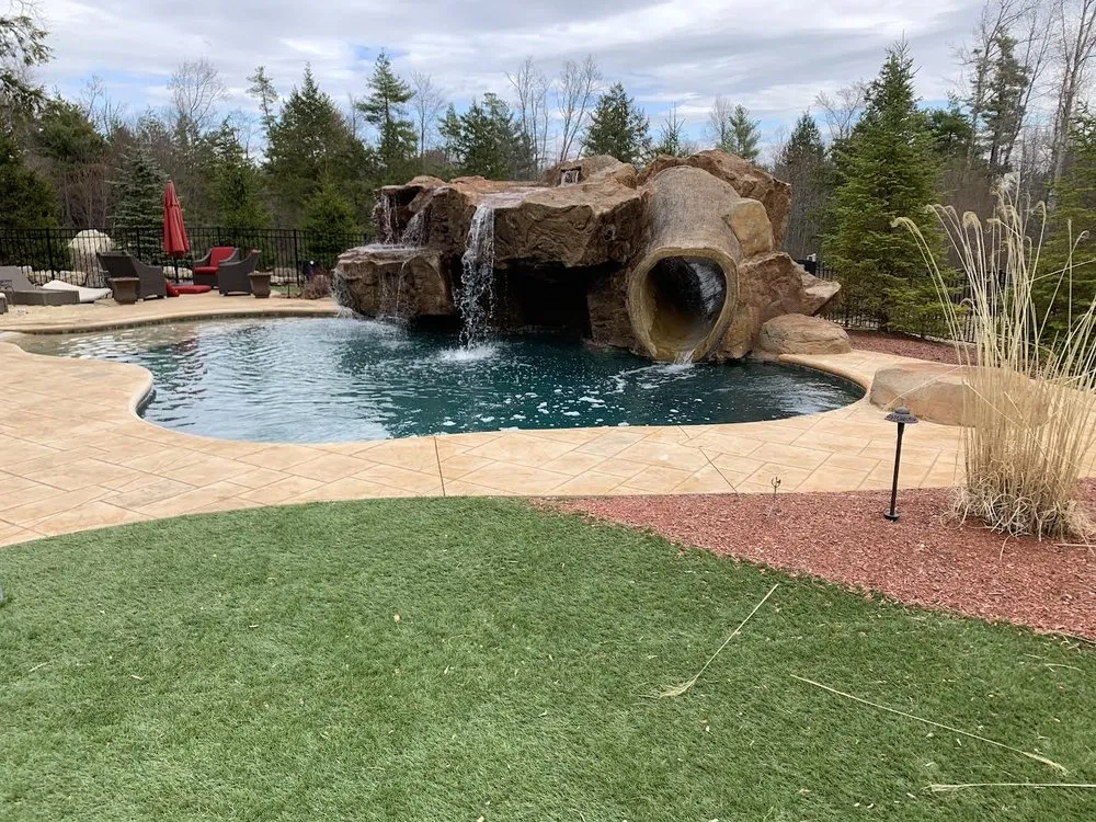 Custom landscape installation in Fort Worth, TX by Clean Cut Brothers