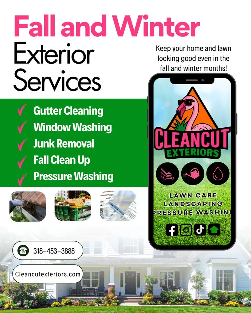 Local yard maintenance for residential properties in Shreveport, LA by Clean Cut Exteriors
