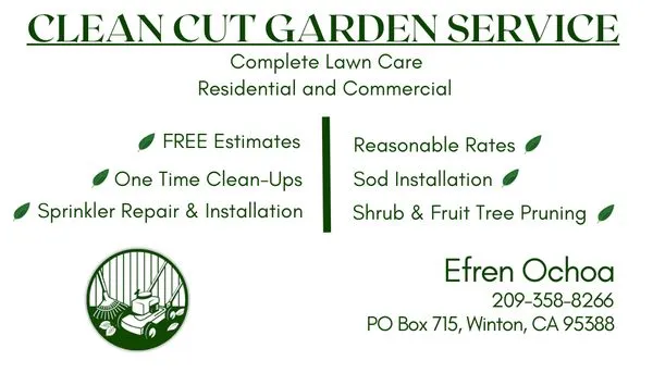 Clean Cut Garden Service Logo