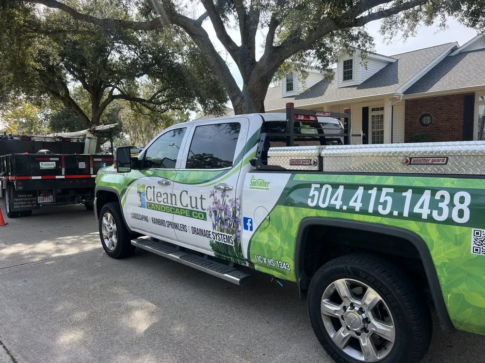 Expert yard cleanup service with custom design in Kenner, LA by Clean Cut Landscape Co.