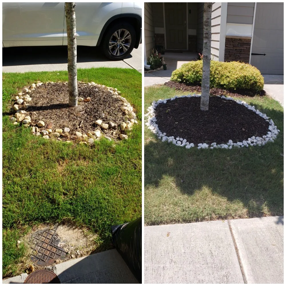 Custom outdoor landscaping in Gainesville, GA by Clean Cut Landscaping And Lawn Care