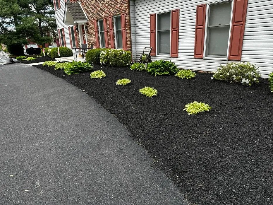 Custom landscape installation in Bensalem, PA by Clean Cut Landscaping