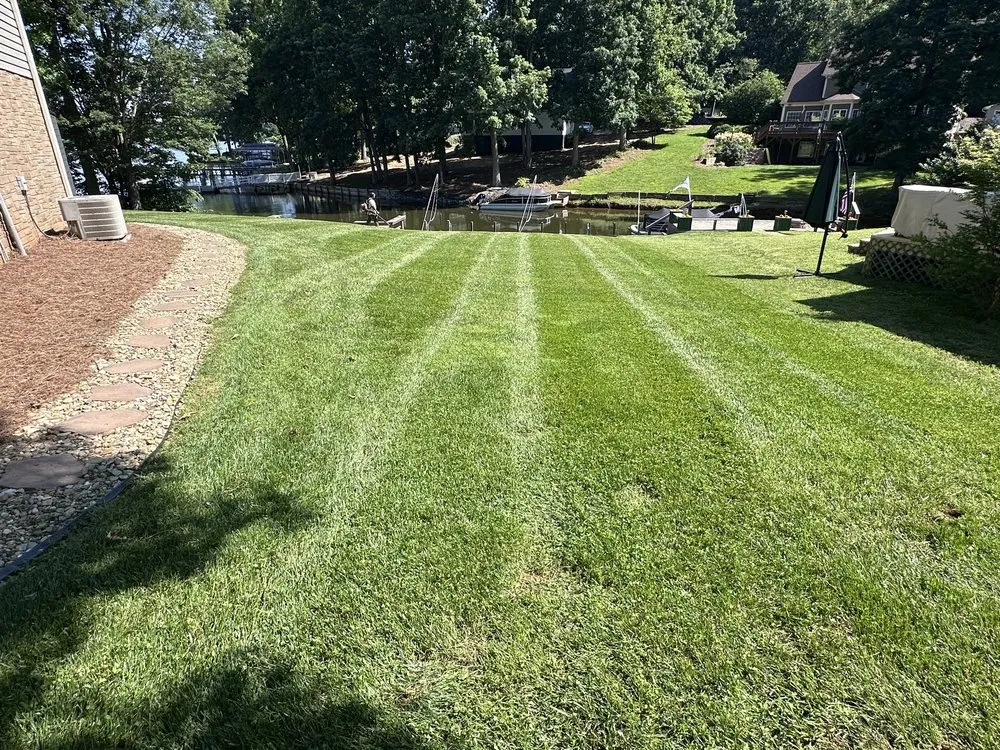Custom garden landscaping for outdoor upgrades in Thomasville, NC by Clean Cut Lawn & Landscaping