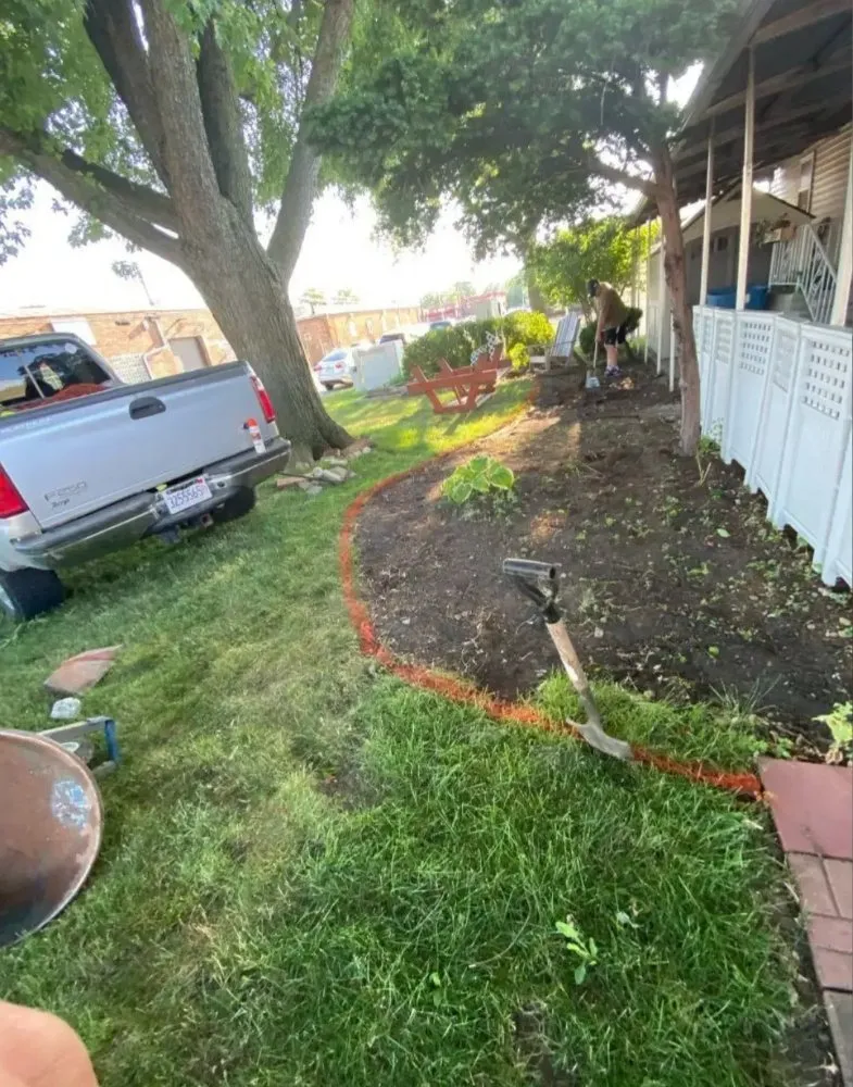 Affordable garden landscaping for homes in Bolingbrook, IL by Clean Cut Lawn Care