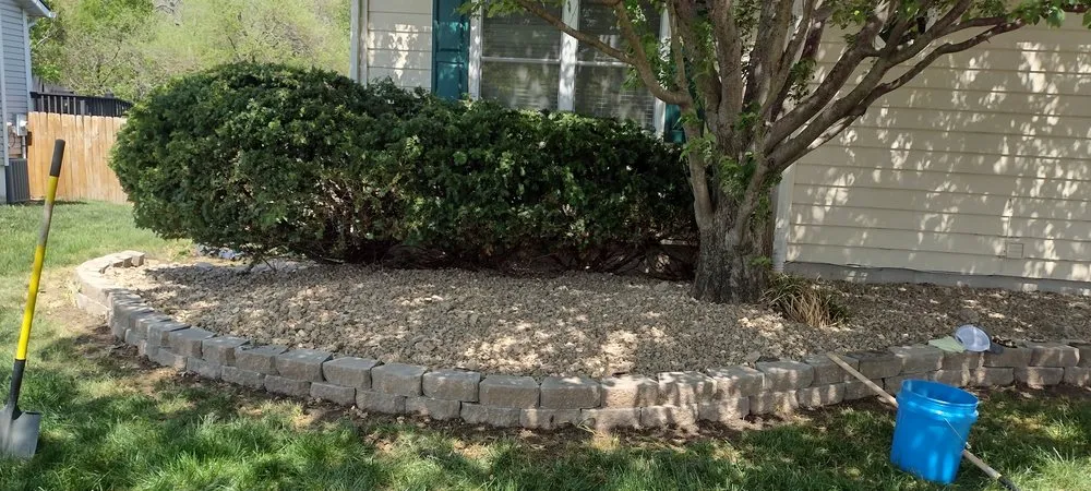 Local garden landscaping with custom design in Kansas City, KS by Clean Cut Lawncare & Maintenance