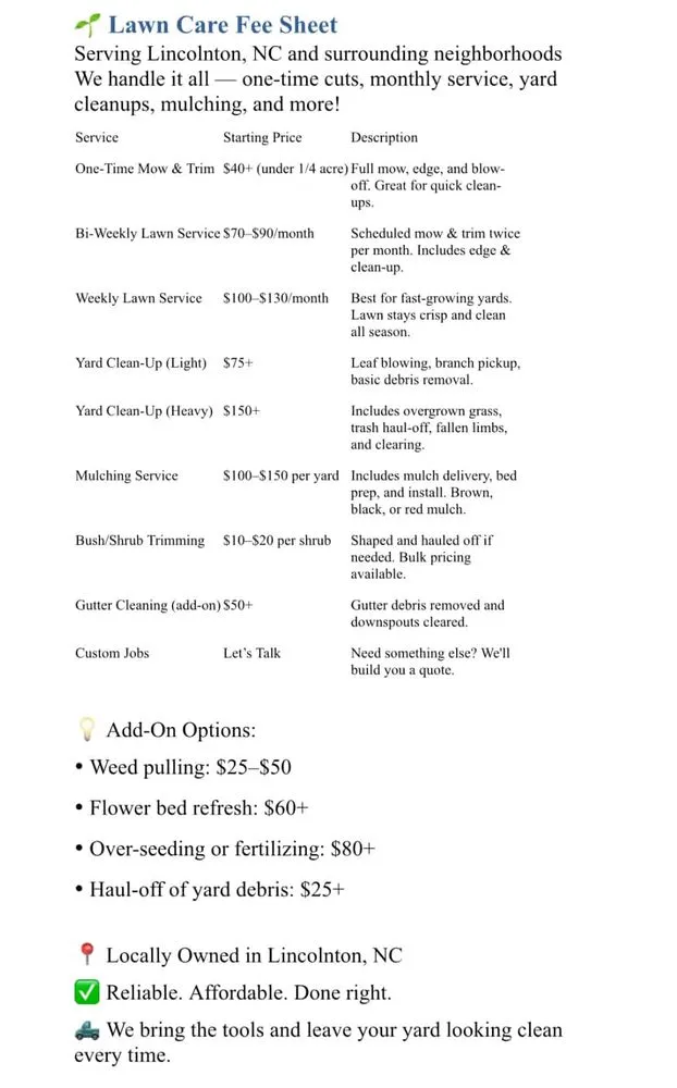 Trusted landscaping services in Lincolnton, NC by Clean Cut