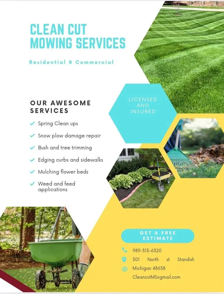 Local yard maintenance with custom design across Standish, MI - Clean Cut Mowing Services