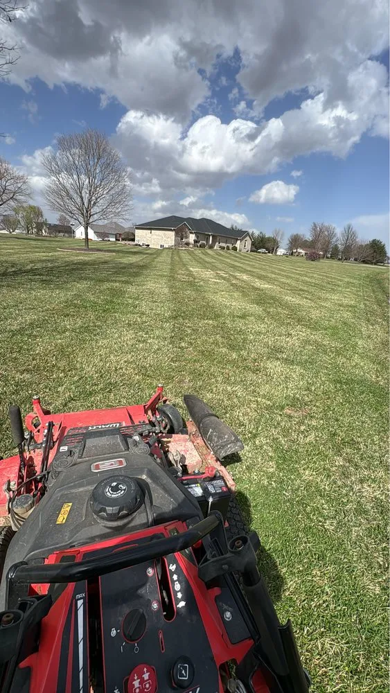 Custom lawn mowing service for residential properties in St. Louis, MO by Clean Landscaping