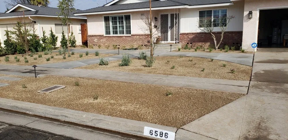 Local lawn mowing service with custom design across Clovis, CA - Clean Line Landscape