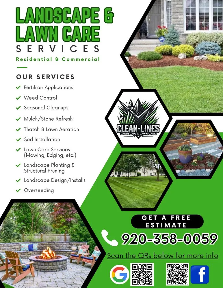 Professional landscape installation experts serving Appleton, WI - Clean Lines Landscape & Lawn Care