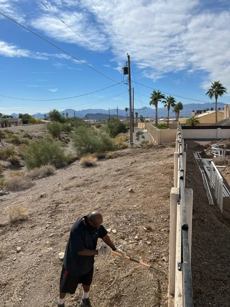 Custom garden landscaping in Lake Havasu City, AZ by Clean N Clear Disposal