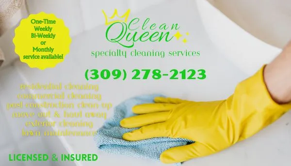 Clean Queen Specialty Cleaning Services Logo