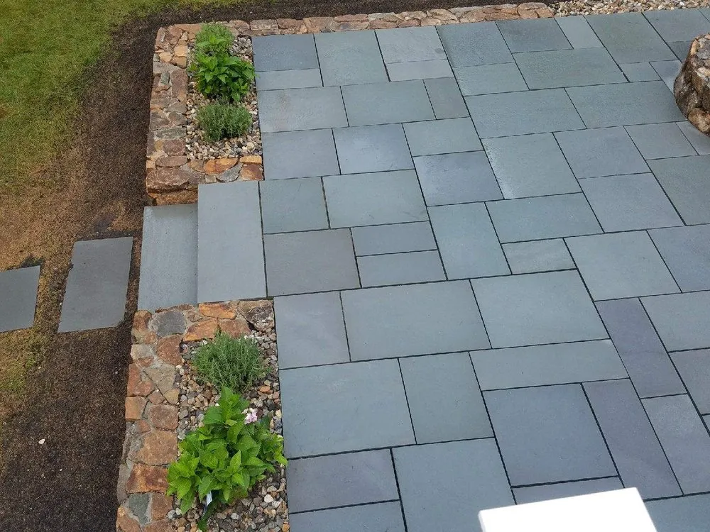 Affordable landscape installation with custom design in Ashland, MA by Clean Slate Landscaping & Management