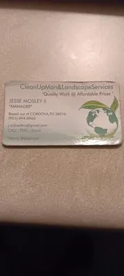 Clean Up Man Services & Landscaping Logo