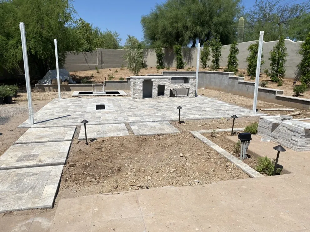 Custom outdoor landscaping in Mesa, AZ - Clean view Landscape